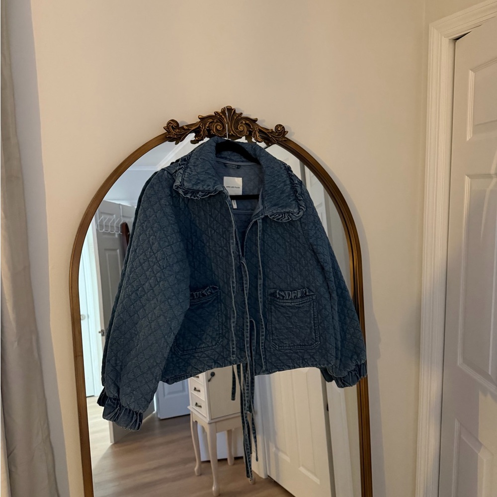 Avec Les Filles Quilted Blue Jacket